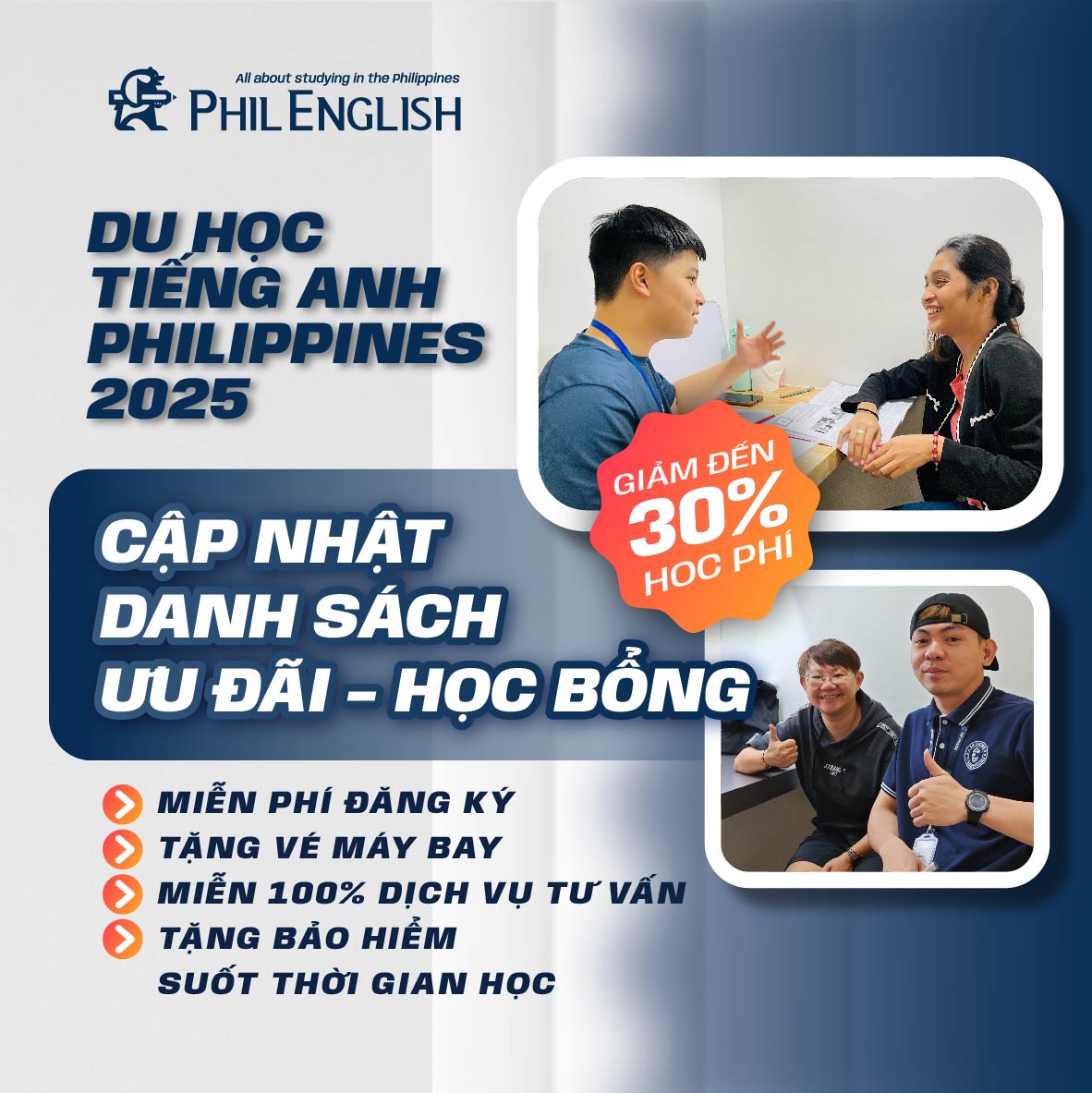 Học bổng du học Philippines 2025
