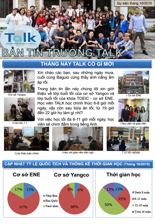 TALK - Lớp tự chọn buổi tối vô cùng sinh động!