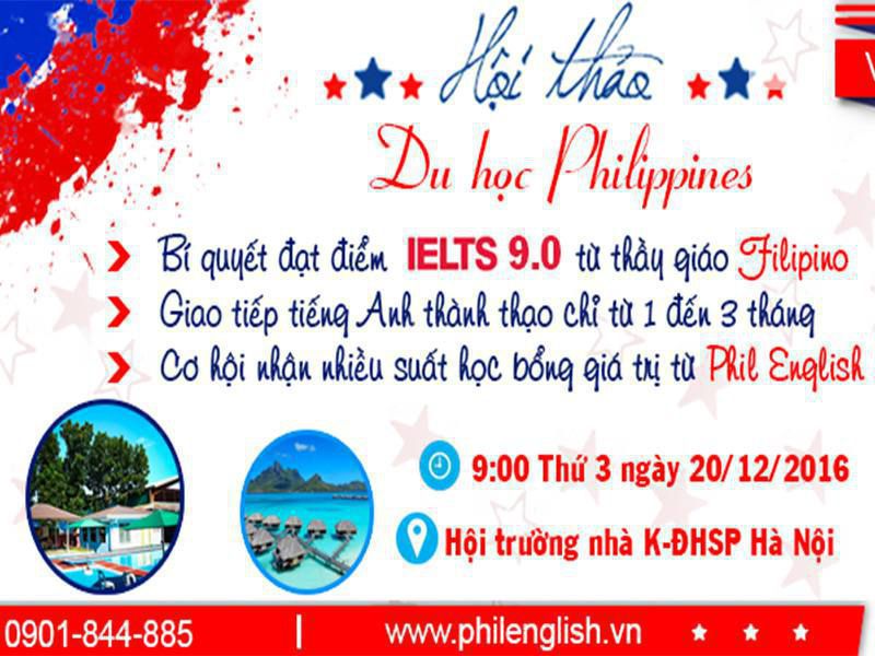 Phil English tổ chức Hội thảo du học Philippines tại Đại Học Sư Phạm Hà Nội