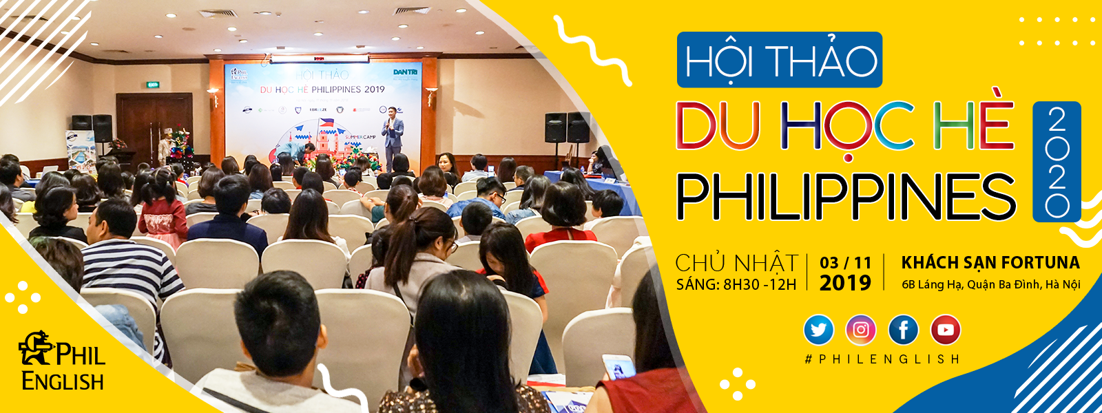 Hội thảo du học hè Philippines 2020: Tăng tốc tiếng Anh - Tăng nhanh trải nghiệm!