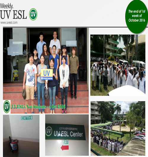 Bản tin hoạt động UV ESL tuần 01 tháng 10 năm 2016