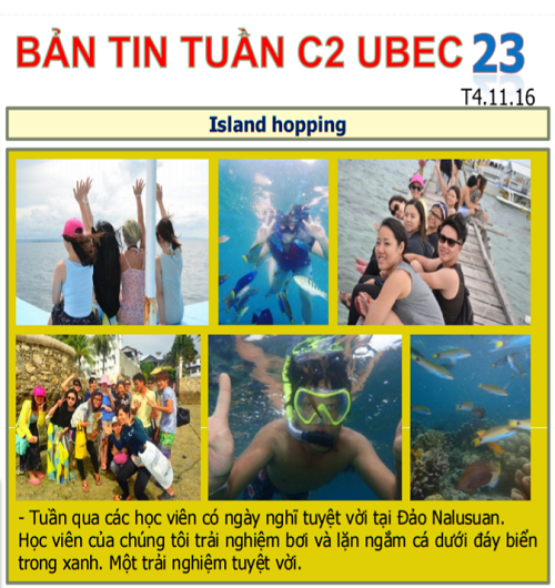 Bản tin C2 UBEC tuần 04 tháng 11 năm 2016