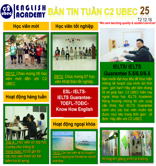 Bản tin C2 UBEC tuần 02 tháng 12 năm 2016