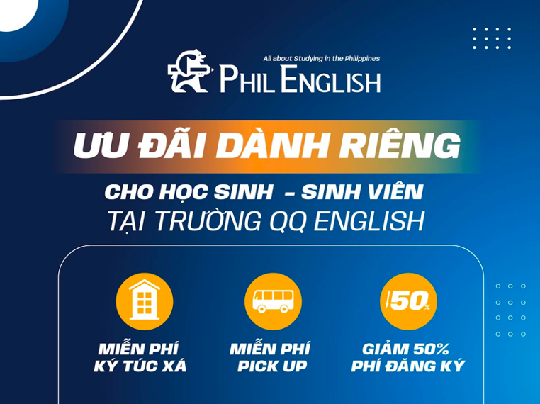 Ưu đãi dành riêng cho học sinh, sinh viên tại trường QQ English