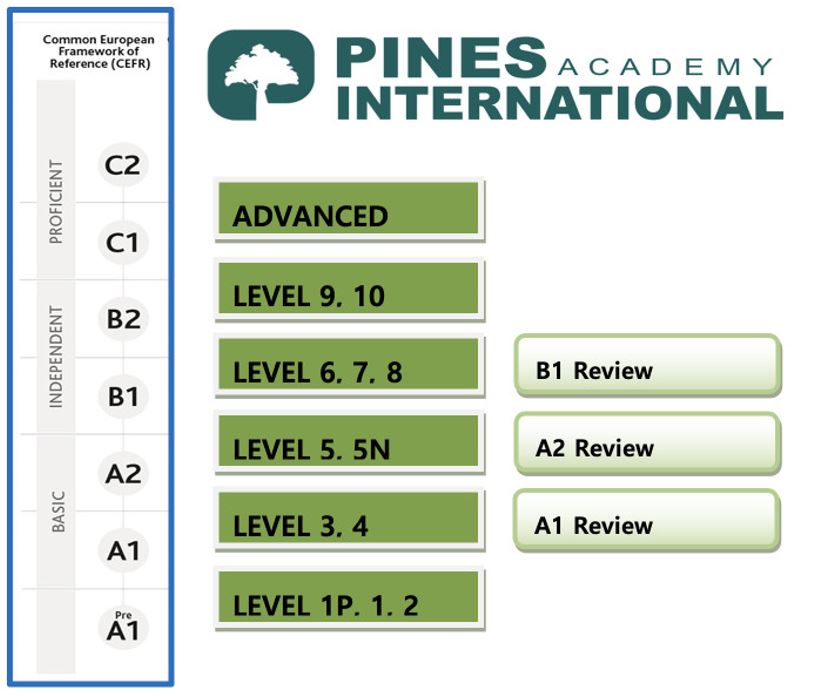 Hệ thống đánh giá trình độ học viên tại trường Anh ngữ PINES