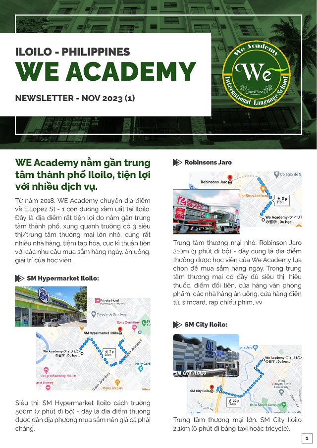 Bản tin trường We Academy tháng 11 năm 2023